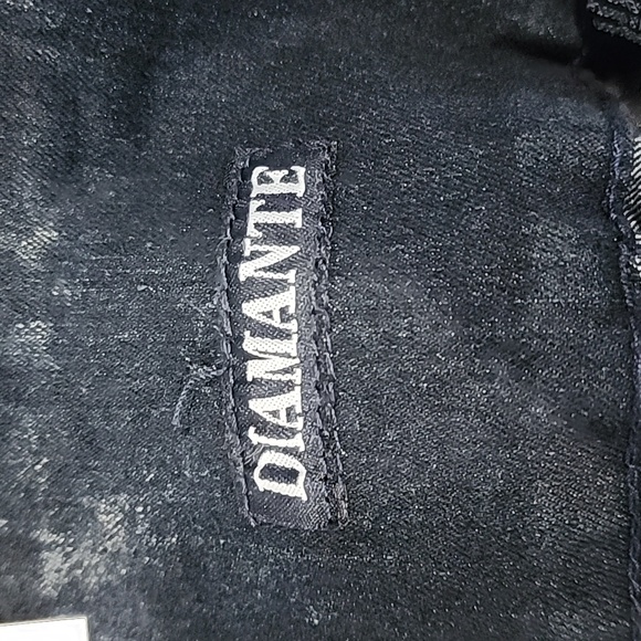 DIAMANTE BOOTCUT JEANS/ SIZE 16 - Picture 10 of 11